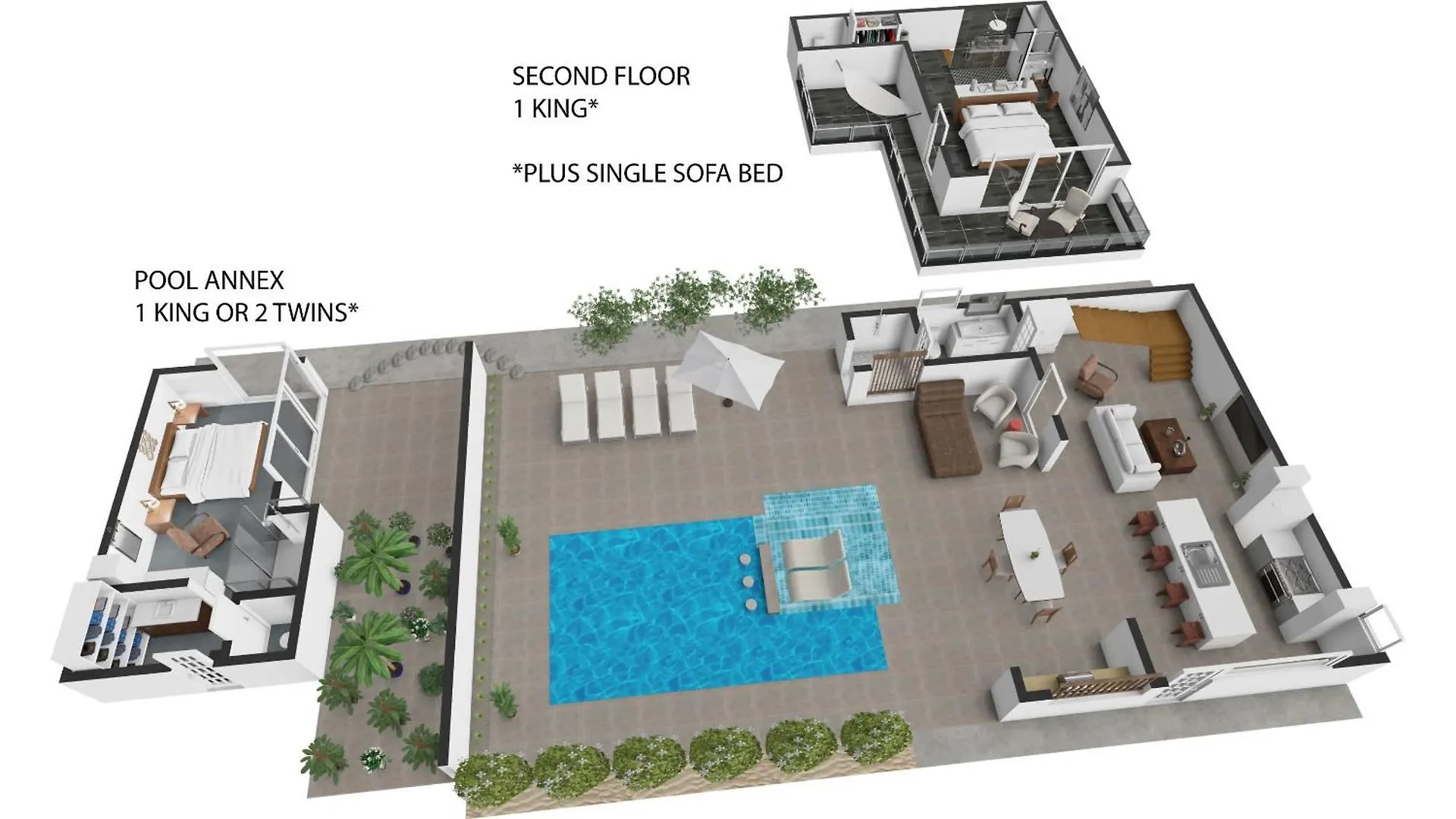 Oceanside 2 Bedroom Luxury Villa With Private Pool, 500Ft From Long Bay Beach -V3 0*,  Turks And Caicos Islands